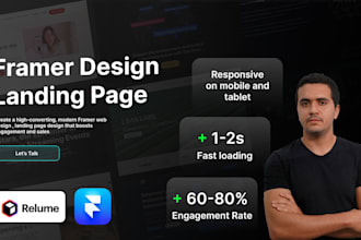 design framer landing page