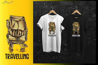 create vintage typography t shirt or vintage, mounth logo