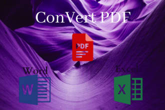 convert pdf to word ,excel,and images