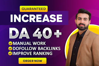 increase domain authority da 40 plus on moz