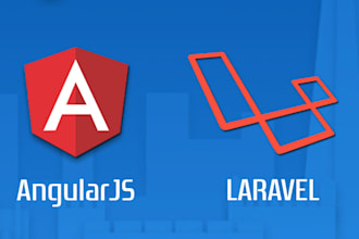 develop web applications using angular,laravel and bootstrap