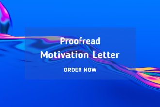 proofread edit your motivation letter