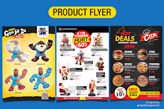 do professional product flyer, catalog, sell, sales sheet