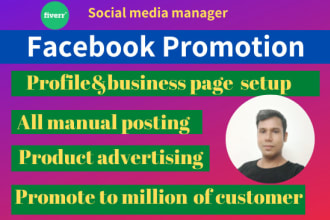 do facebook promotion for your business to targeted people, fb ads campaign