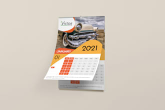 professional online calendar and  print calendar design
