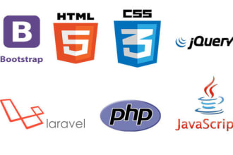 build website with laravel php mysql nodejs  javascript jquery