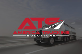 do design minimalist transport logistic and trucking logo