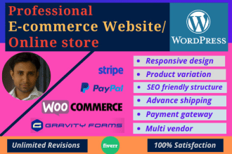 create ecommerce online store with wordpress woocommerce