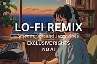 produce exclusive lofi remix of any song with no ai