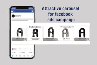 design premium carousel for facebook ads campaign