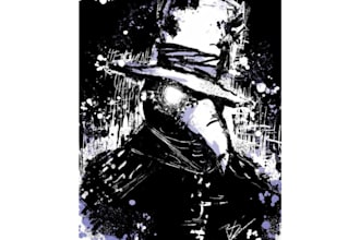 draw detailed anime and manga ink illustrations