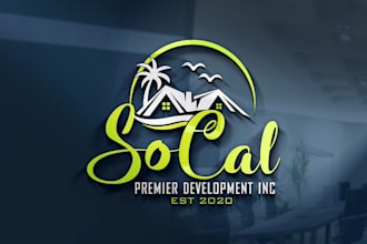 design construction, real estate, property logo for your company