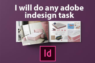 design product catalog,company profile, annual report in adobe indesign