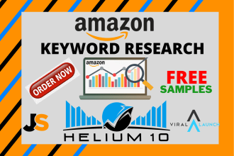 do amazon keyword research via helium 10