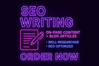 write the best SEO blogs and articles for your niche