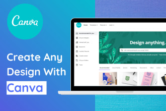 design any canva templates using canva pro