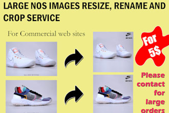 resize and rename  1000 images within 24 hours for commericial web sites