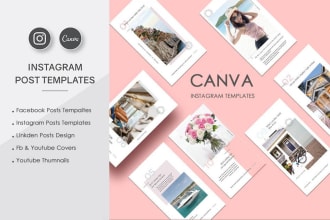 create editable canva templates and instagram carousel designs