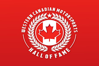 design a modern  motorsports hall of fame logo in 1 day