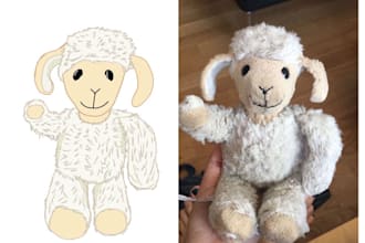 draw stuffed animal for you