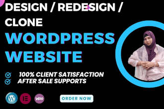 design, redesign, update, edit, or clone wordpress website with elementor pro