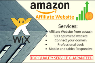design amazon affiliate wix website, amazon affiliate website, affiliate website