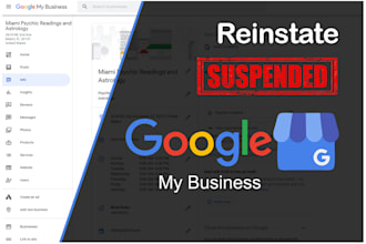 optimize and reinstate suspended google my business profile