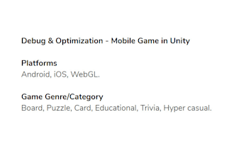 debug and optimize mobile game in unity