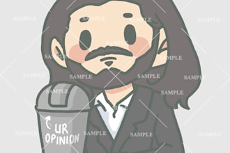 create a simple cute chibi or animal avatar for you