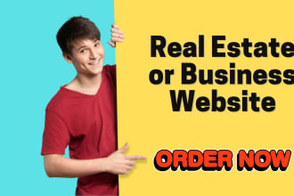 build a real estate or business wordpress website