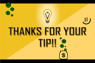happily accept a tip for a job