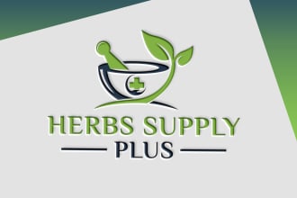 do professional medical health herbal natural logo design