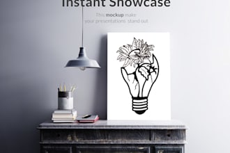 create minimalist poster or flyer