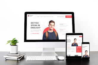 build a complete elearning website or online course website