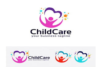 give original education and childcare  logo design