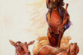 create fine art and illustrations in   watercolour and ink