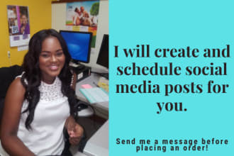 create and schedule social media posts