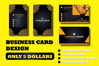 do urgent creative modern luxury stunning and minimal business card design