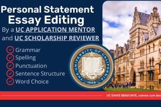 proofread and edit your personal statement, sop, or college application essay