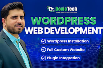 develop wordpress websites for you