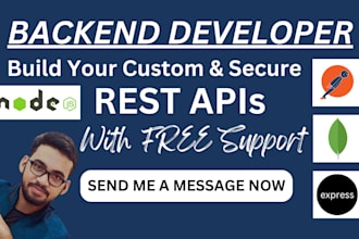 be your backend developer for rest apis in node js, express js, mongodb, prisma