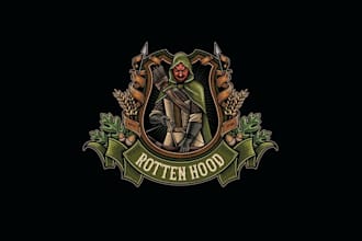 design rotten hood logo