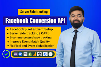 setup facebook pixel, conversion API, server side tracking by google tag manager