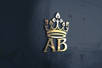 create professional luxury crown logo 2 concept