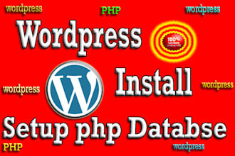 install wordpress theme plugin and configure database