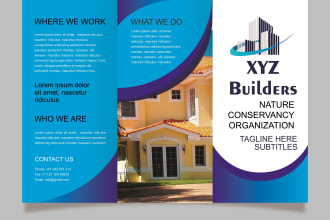 design flyer, leaflet, and bi fold or tri fold brochure