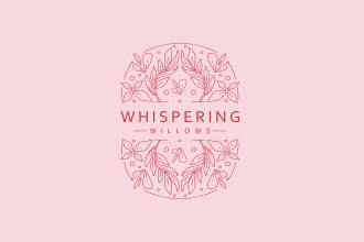 do minimal hand drawn feminine logo design free mockup