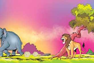 create children book illustrations and comics