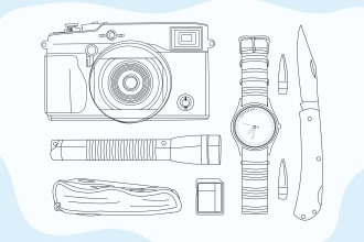 draw a detailed vector line art of any product, diagram, lineart anime