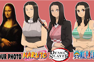 draw your photo in anime naruto style